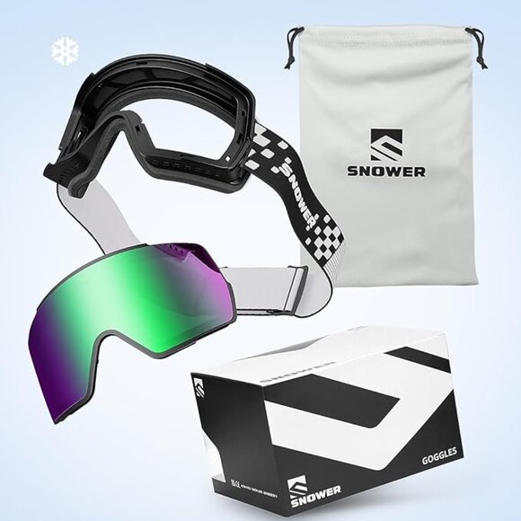 OTG Snow Goggles with UV400 Protection - Picture 2 of 7